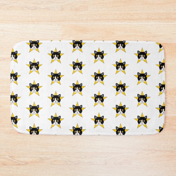Item preview, CAT, Black and White Cat Star designed and sold by larissa-myrie.