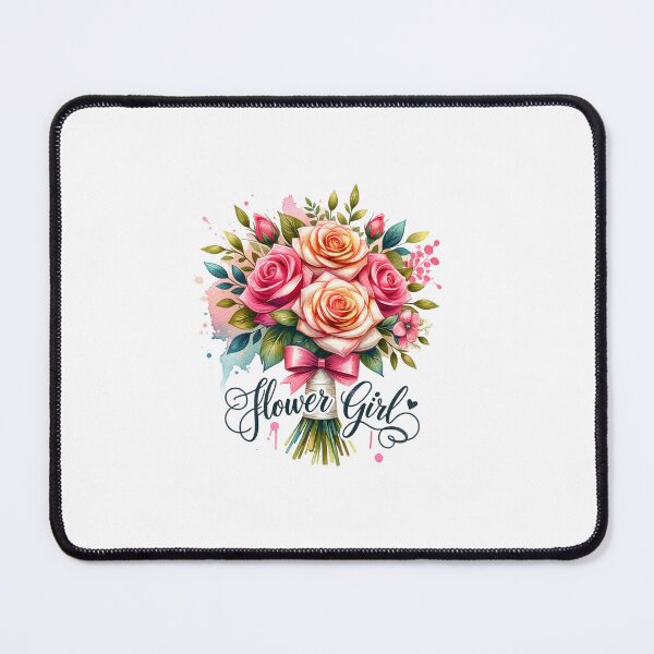 Item preview, "Flower Girl" Floral Bouquet Design – Perfect Gifts & Wedding Apparel designed and sold by artedigital99.