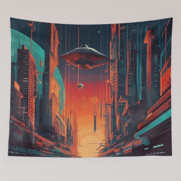 Item preview, Sunset on the Neon City designed and sold by landletsy.