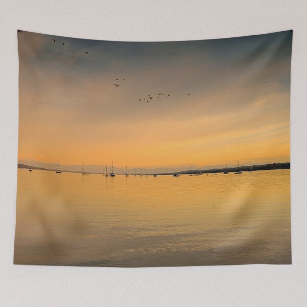 Item preview, Lake Ammer bathed in Soft Dusk Light designed and sold by Kasia Design.
