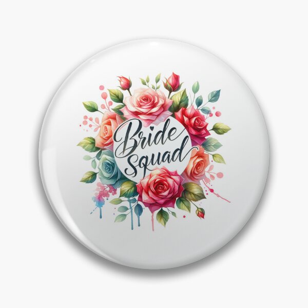 Item preview, "Bride Squad" Floral Design – Perfect for Wedding Party Gifts & Apparel designed and sold by artedigital99.