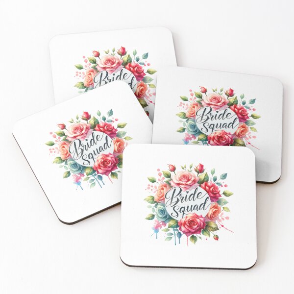 Item preview, "Bride Squad" Floral Design – Perfect for Wedding Party Gifts & Apparel designed and sold by artedigital99.
