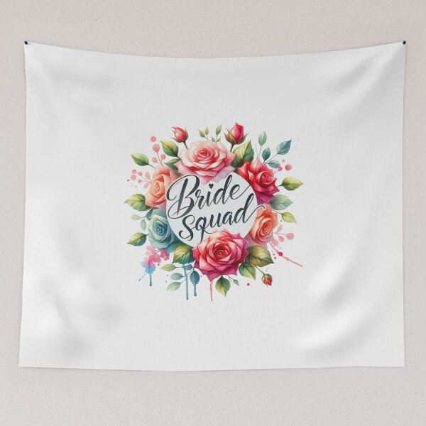 Item preview, "Bride Squad" Floral Design – Perfect for Wedding Party Gifts & Apparel designed and sold by artedigital99.
