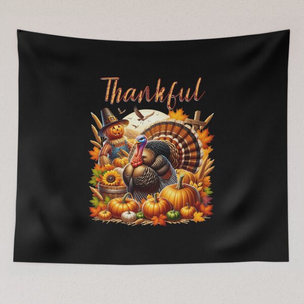Item preview, Thanksgiving Thankful Fall designed and sold by sparsonboutique.