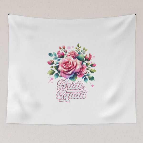 Item preview, "Bride Squad" Floral Design – Perfect for Wedding Party Gifts & Apparel designed and sold by artedigital99.