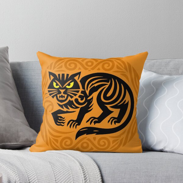 Item preview, Fierce Black Cat Halloween Spooky Season Style designed and sold by Victor Shadehorn.