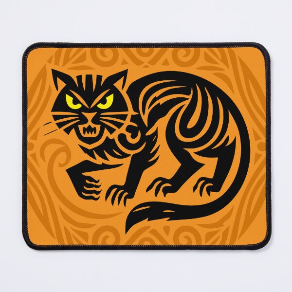 Item preview, Fierce Black Cat Halloween Spooky Season Style designed and sold by Victor Shadehorn.