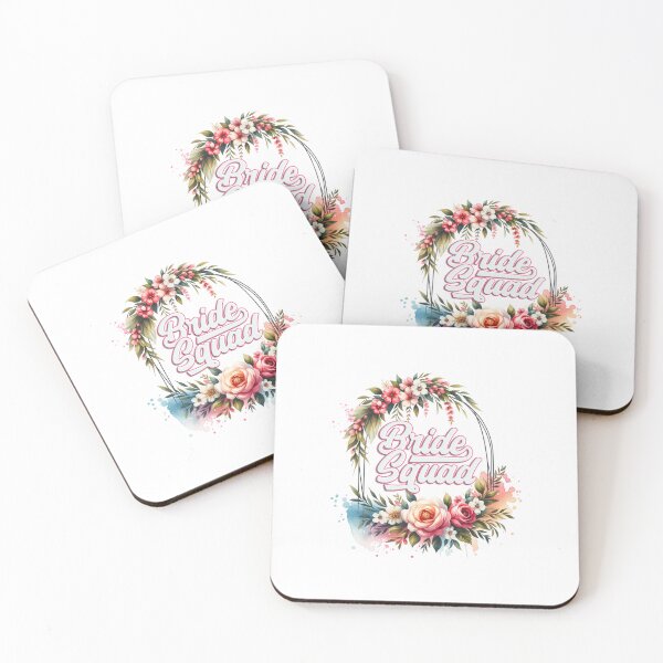 Item preview, "Bride Squad" Floral Design – Perfect for Wedding Party Gifts & Apparel designed and sold by artedigital99.