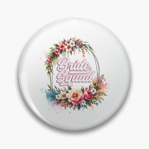 Item preview, "Bride Squad" Floral Design – Perfect for Wedding Party Gifts & Apparel designed and sold by artedigital99.