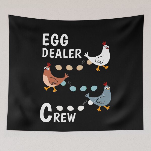 Item preview, Egg Dealer Crew Chicken Eggs designed and sold by MooonTees.