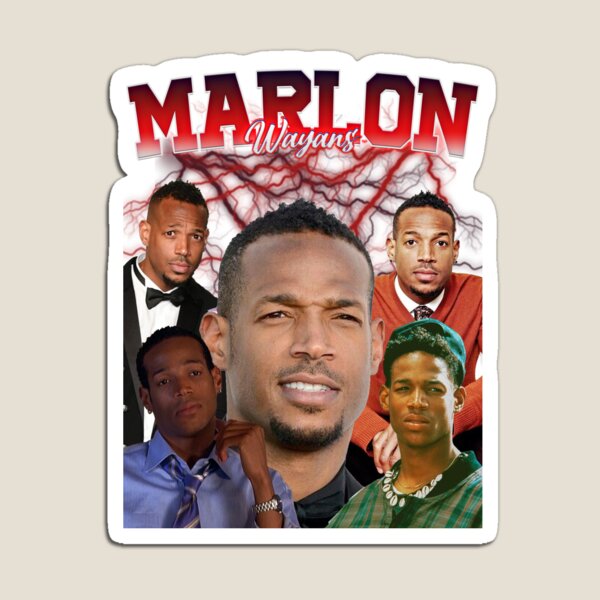Vista previa del artículo con la obra «Estilo retro de Marlon Wayans», diseñado y vendido por thelegacyshop.