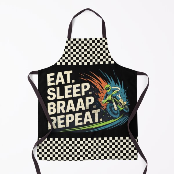 Item preview, Eat Sleep Braap Repeat - Motocross Lifestyle Graphic designed and sold by FieldHouseTees.