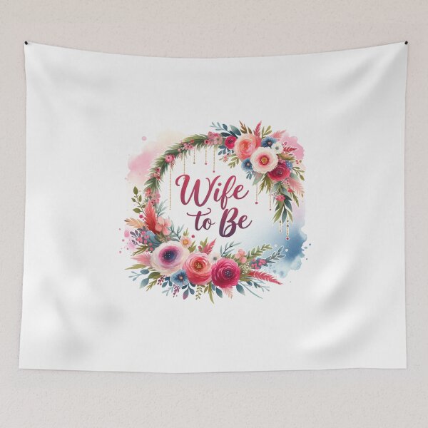 Item preview, "Wife to Be" Floral Design – Perfect for Bridal Gifts & Wedding Apparel designed and sold by artedigital99.