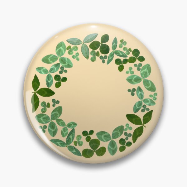Item preview, Circle of three leaved clover - beautiful green leaves wreaths designed and sold by EveryDayDabble.