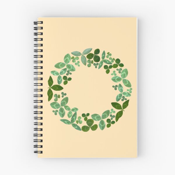 Item preview, Circle of three leaved clover - beautiful green leaves wreaths designed and sold by EveryDayDabble.