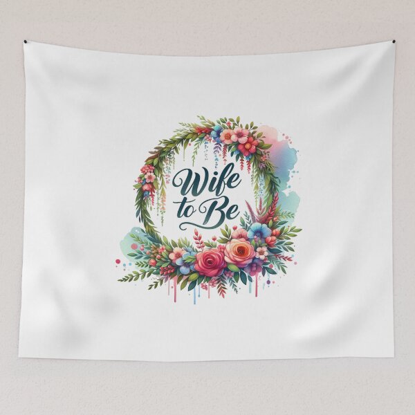 Item preview, "Wife to Be" Floral Design – Perfect for Bridal Gifts & Wedding Apparel designed and sold by artedigital99.