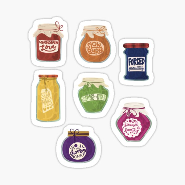 Artikel-Vorschau von Buch Trope Jam Stickerpaket, designt und verkauft von elizabethianart.