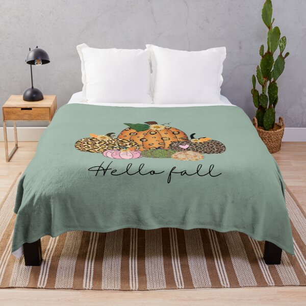 Item preview, "Hello Fall: Stylish Pumpkin Print" designed and sold by MalibuMaiden28.