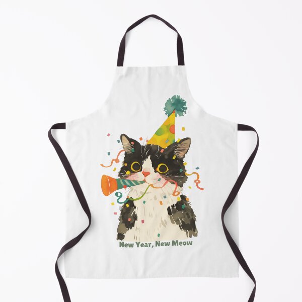 Item preview, New Year, New Meow designed and sold by badburropress.