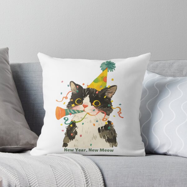 Item preview, New Year, New Meow designed and sold by badburropress.