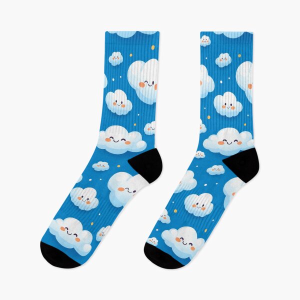 Item preview, Cute Fluffy Cloud Party in Blue Sky designed and sold by Magic Pixels Shop.