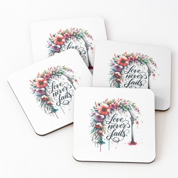 Item preview, "Love Never Fails" Wedding Arch Floral Design – Ideal for Bridal Gifts & Wedding Décor designed and sold by artedigital99.