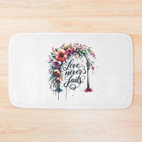 Item preview, "Love Never Fails" Wedding Arch Floral Design – Ideal for Bridal Gifts & Wedding Décor designed and sold by artedigital99.