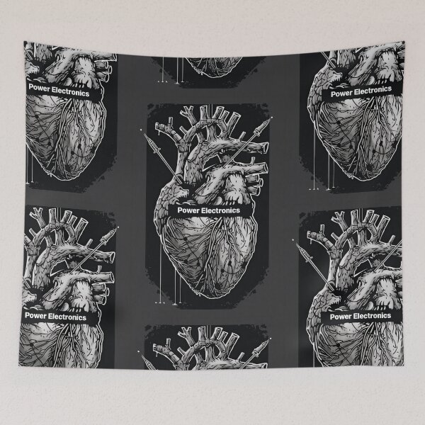 Item preview, Anatomical Heart Power electronics - Dark, Industrial Graphic Art designed and sold by Piotrek0001.