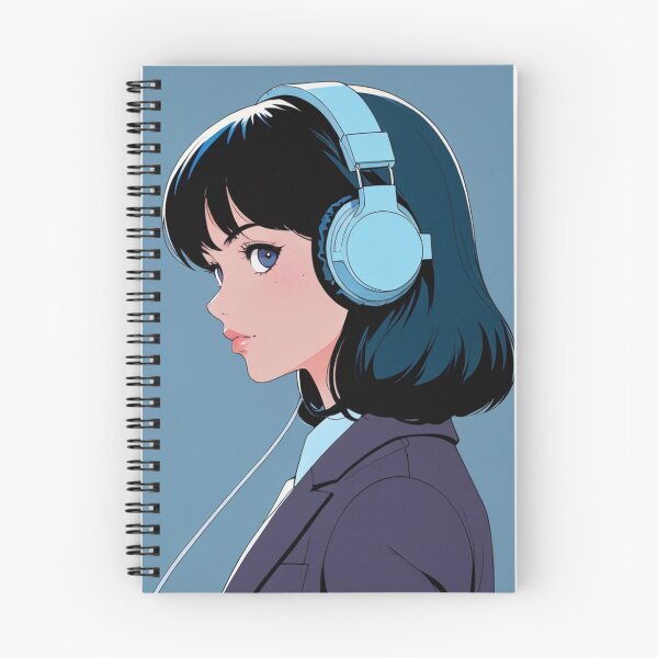 Item preview, Focused Beats - Anime Girl Listening to Music designed and sold by waifu-time.