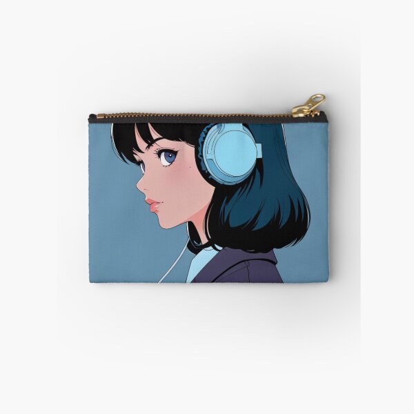 Item preview, Focused Beats - Anime Girl Listening to Music designed and sold by waifu-time.