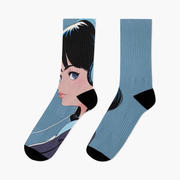Item preview, Focused Beats - Anime Girl Listening to Music designed and sold by waifu-time.