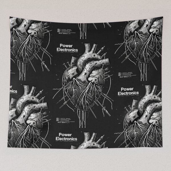 Item preview, Anatomical Heart Power electronics - Dark, Industrial Graphic Art designed and sold by Piotrek0001.