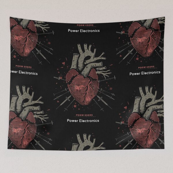Item preview, Anatomical Heart Power electronics - Dark, Industrial Graphic Art designed and sold by Piotrek0001.