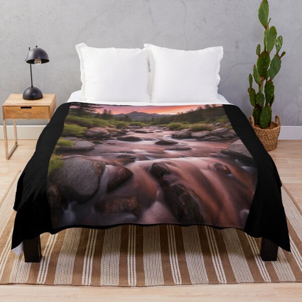 Item preview, Mountain stream at sunset designed and sold by NicMacTees.