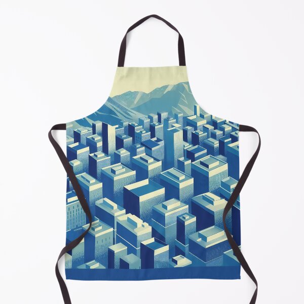 Item preview, Pescara: Cityscape in Blue designed and sold by landletsy.