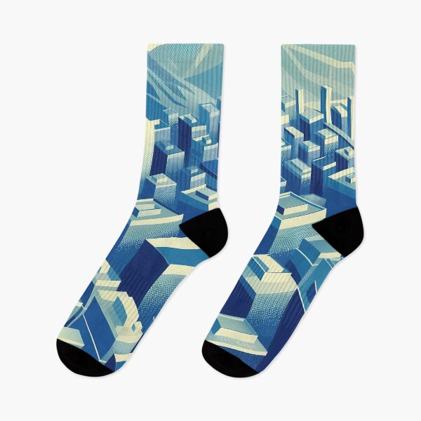 Item preview, Pescara: Cityscape in Blue designed and sold by landletsy.