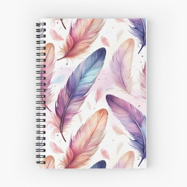 Item preview, Feather seamless design with soft colours designed and sold by GeoffBeattie.