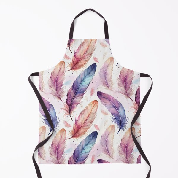 Item preview, Feather seamless design with soft colours designed and sold by GeoffBeattie.