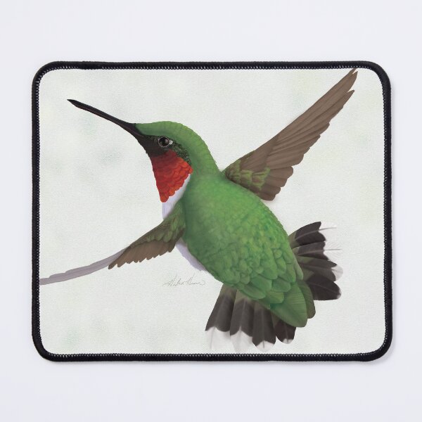 Item preview, Ruby-throated Hummingbird Male designed and sold by Heather Hinam.