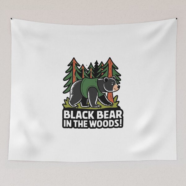 Item preview, Black Bear in the Woods! designed and sold by Gentle40Winks.