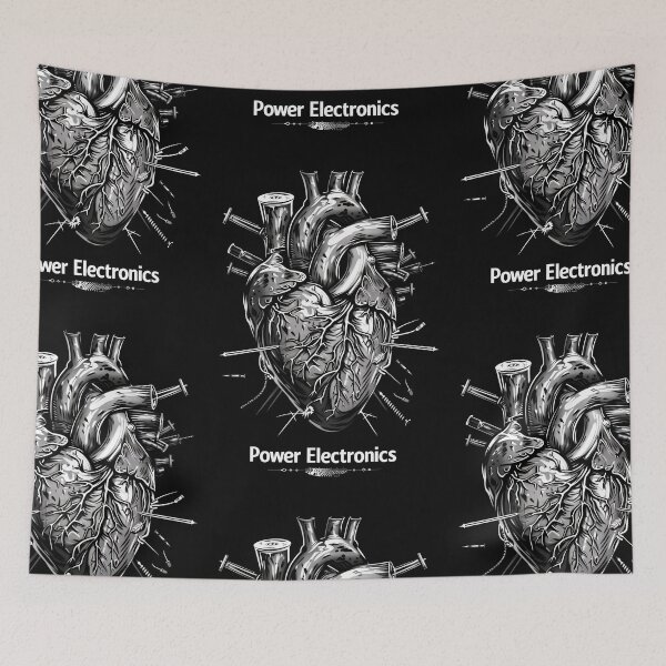 Item preview, Anatomical Heart Power electronics - Dark, Industrial Graphic Art designed and sold by Piotrek0001.