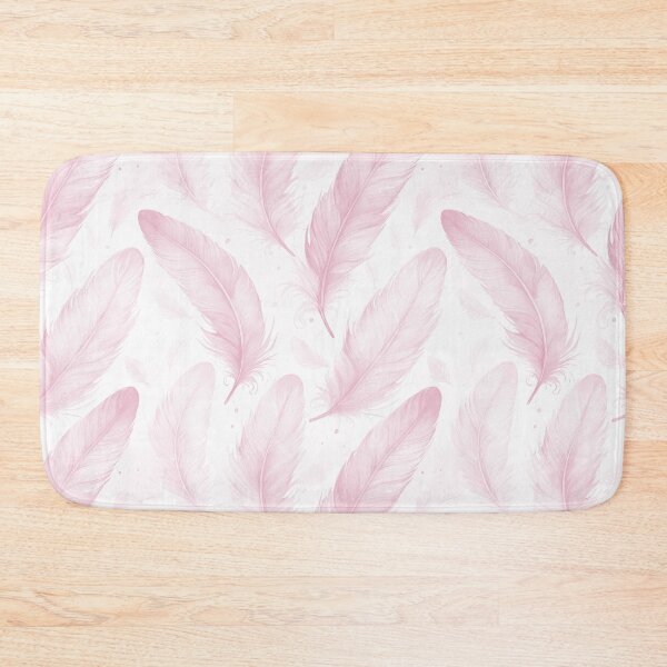 Item preview, Feather seamless design with soft pink tone designed and sold by GeoffBeattie.