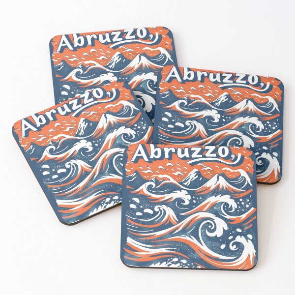 Item preview, Abruzzo: Waves and Mountains designed and sold by landletsy.