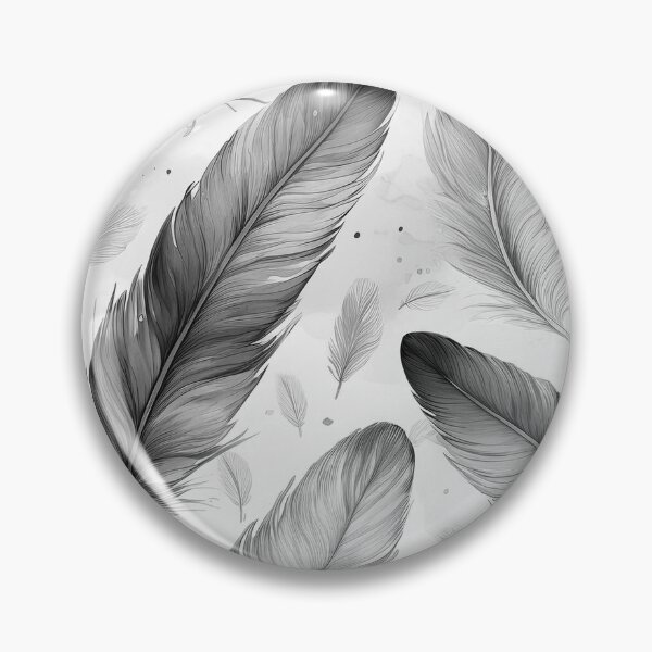 Item preview, Feather seamless design with grey tone designed and sold by GeoffBeattie.