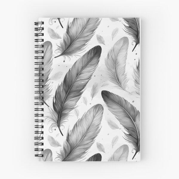 Item preview, Feather seamless design with grey tone designed and sold by GeoffBeattie.
