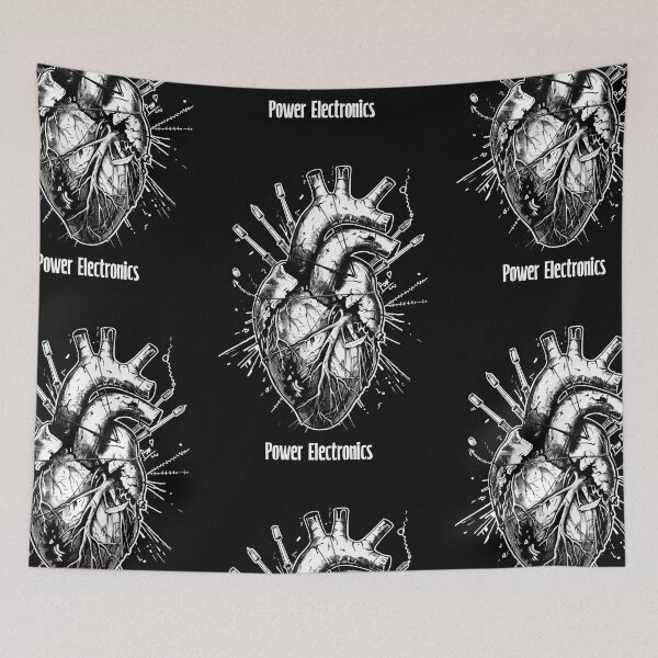Item preview, Anatomical Heart Power electronics - Dark, Industrial Graphic Art designed and sold by Piotrek0001.