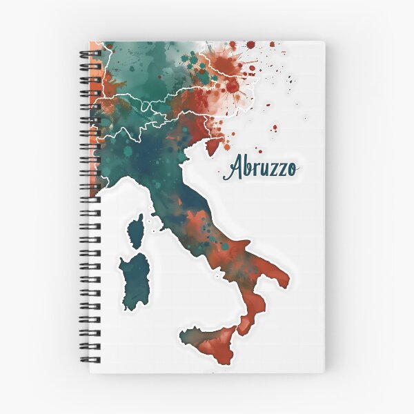 Item preview, Watercolour Map of Italy - Highlighting Abruzzo designed and sold by landletsy.