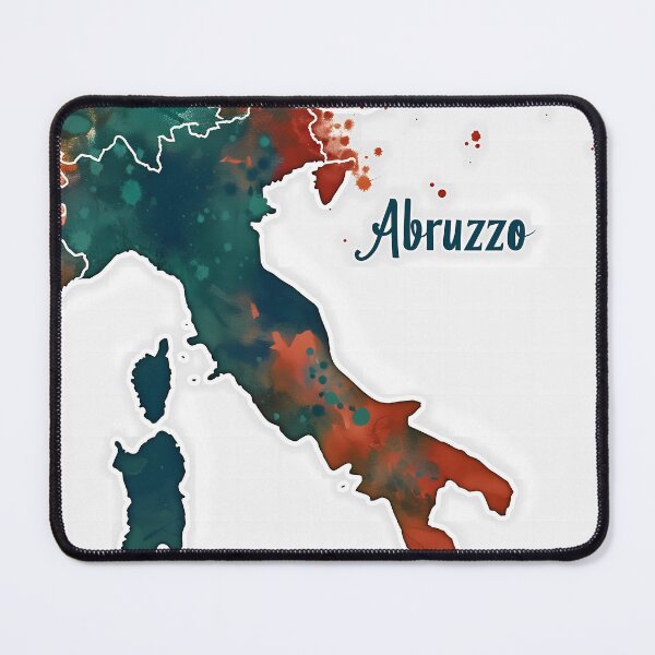 Item preview, Watercolour Map of Italy - Highlighting Abruzzo designed and sold by landletsy.