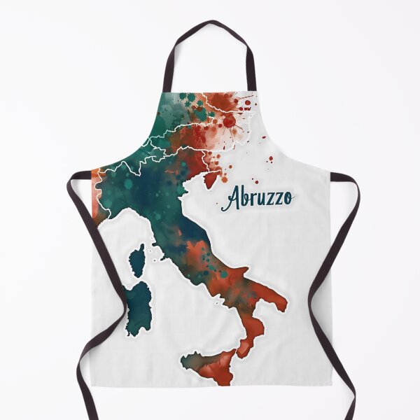 Item preview, Watercolour Map of Italy - Highlighting Abruzzo designed and sold by landletsy.