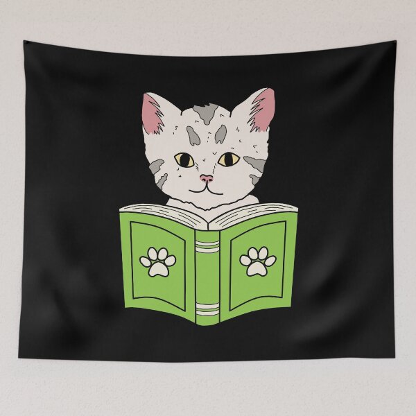 Item preview, cat reading a book designed and sold by Brexmore3.